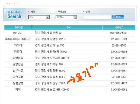 허브주유소 이미지